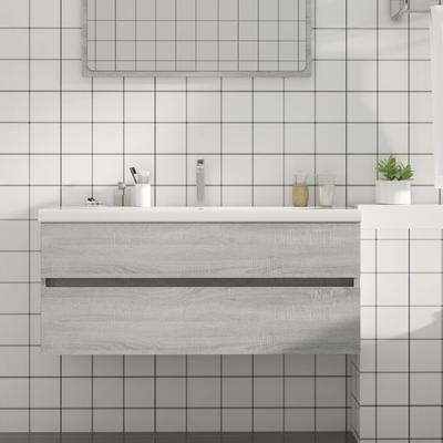 Vidaxl Under-Sink Cabinet, Sonoma Grey Oak, 100X38.5X45 Cm
