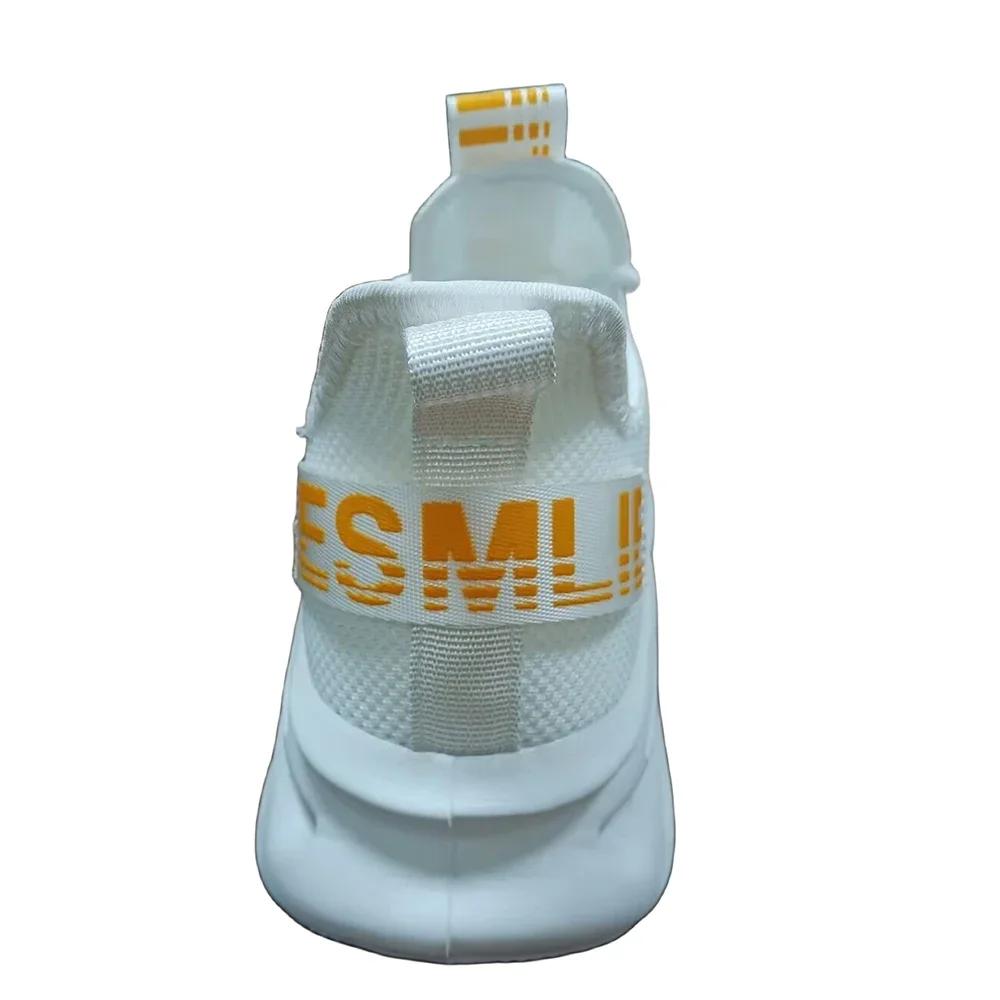 Women'S Mesh Sports Shoes Women'S Running Shoes Breathable Teenagers' Soft Soled Shock Absorbing White Running Shoes Unisex