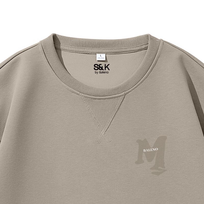Baleno Men's S&K Series Round Neck Knit Sweatshirt