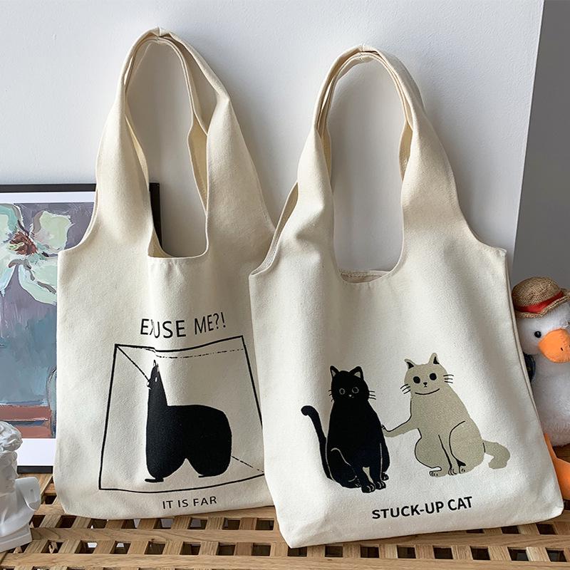Korean & Japanese Cute Retro Canvas Backpack for Women - Large Capacity, Summer Style
