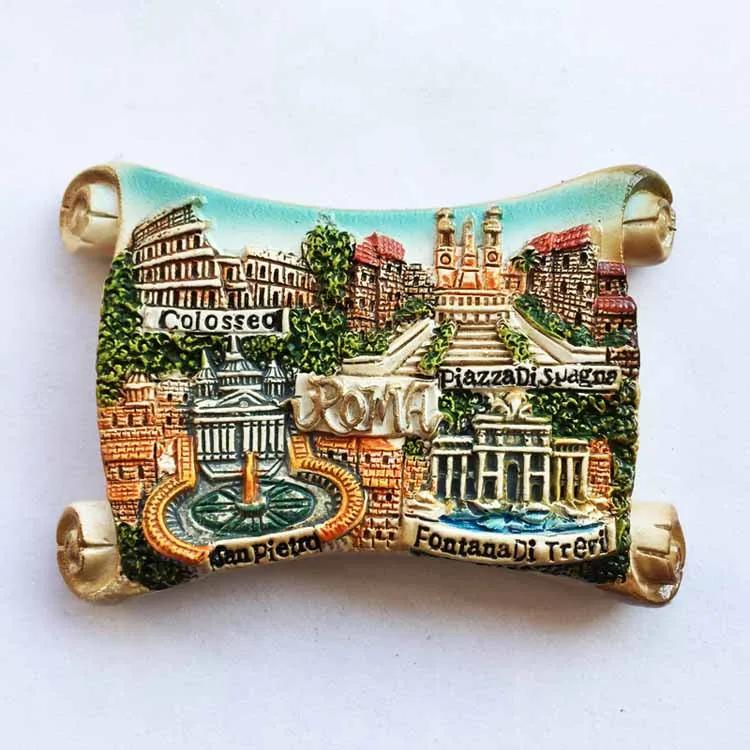 Italie Fridge Magnets Italy Rome Sicilia Siena Florence Colosseo Tourism Refrigerator Magnets Souvenir Home Kitchen Decoration
