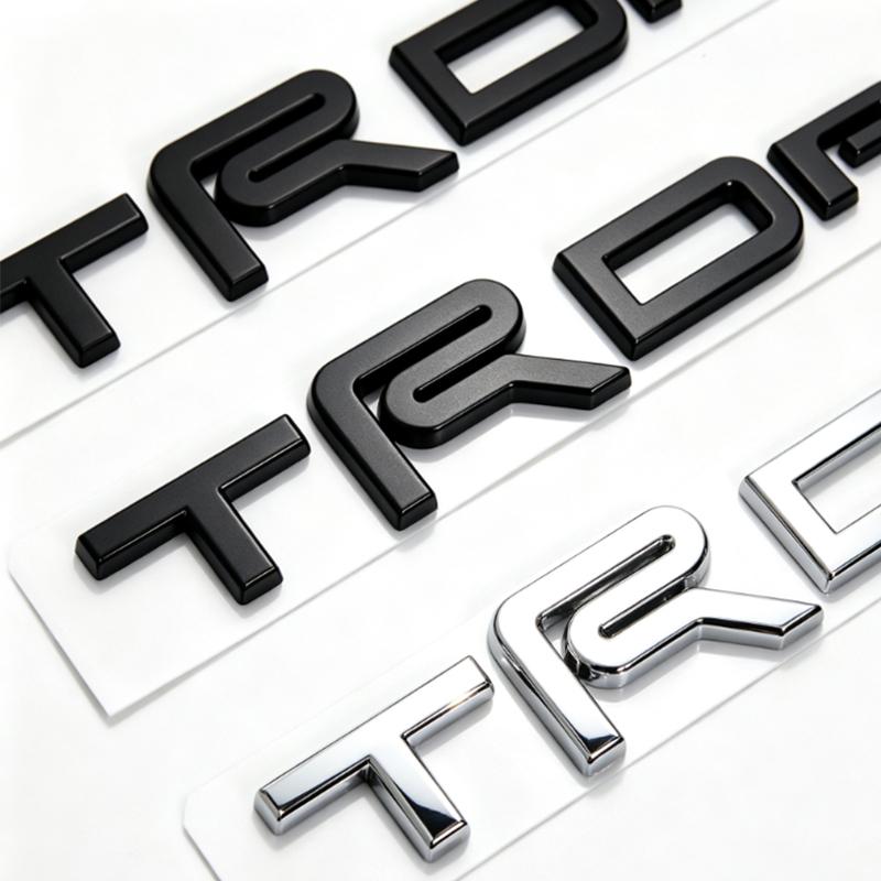 3D Trd Pro Bro Badge Emblem Car Stickers For Toyota Tundra Car Label Rear Trunk Decal Auto Rear Tail Logo Body Sticker CI6