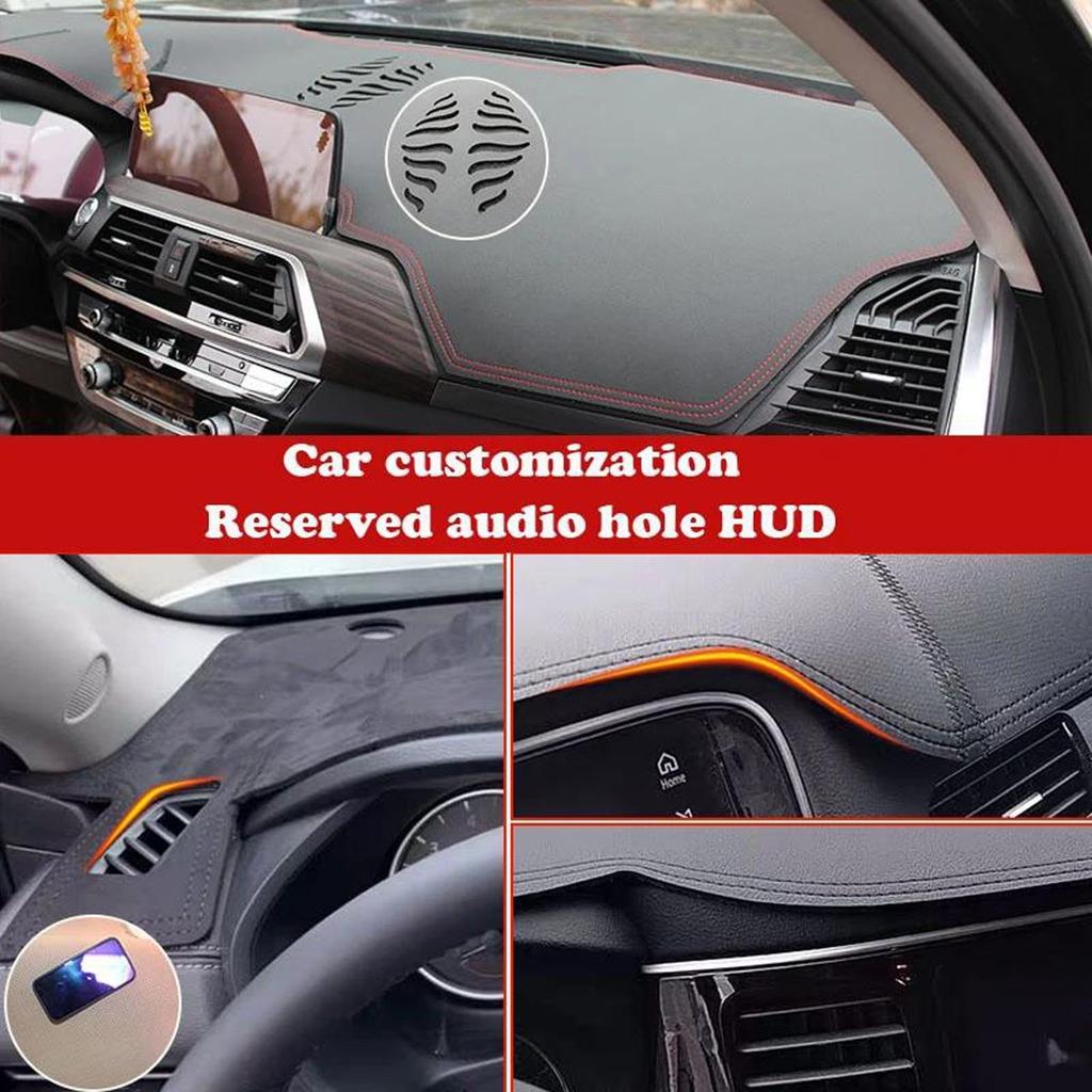 LIOUF Leather Car Dash Mat Dashboard Cover Pad Dash Mat Carpet for Lexus SC 430, SC430 G2, Z40 (2001-2005 -2010) Accessories