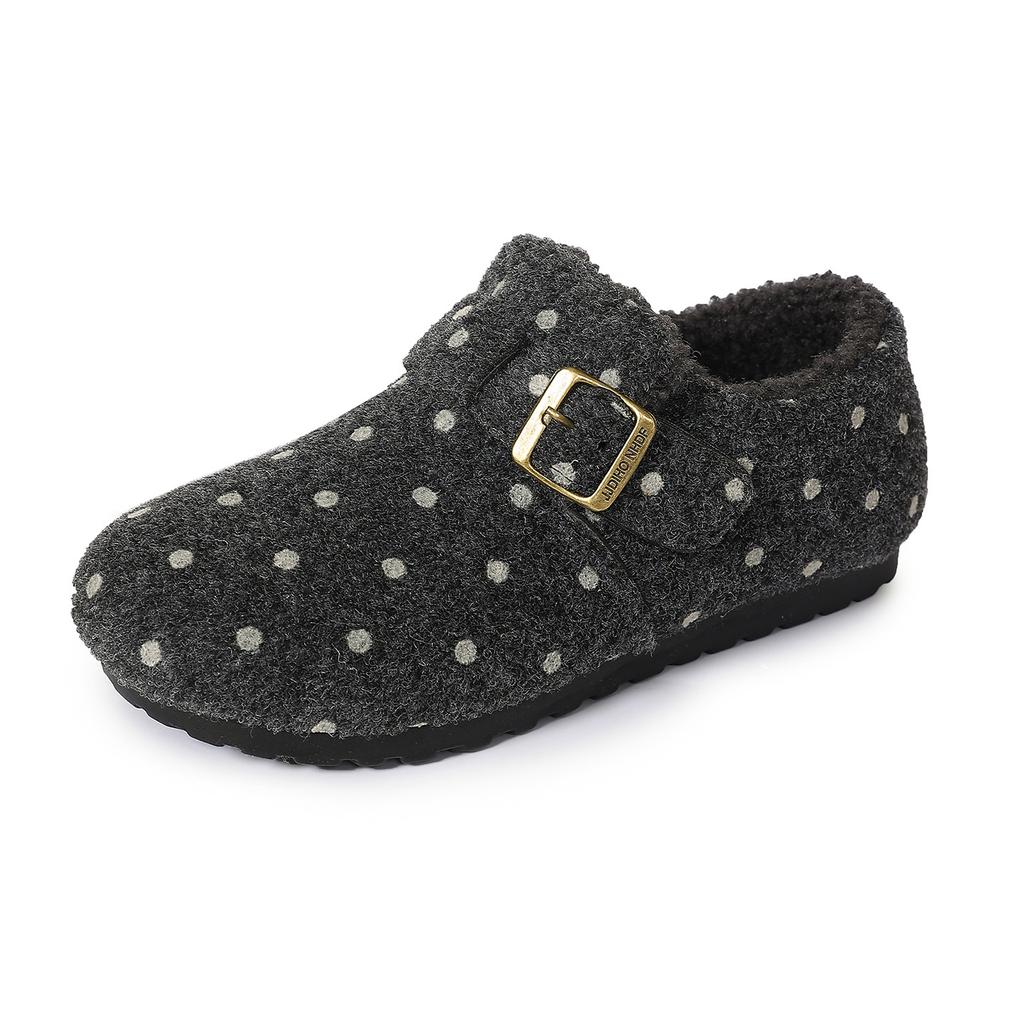 Women's Fleece Loafers With Fuax Fur Lined Non-Slip Cozy Moccasin Winter Warm Walking Shoes Outdoor Indoor Casual Comfort Fuzzy House Shoes for Women