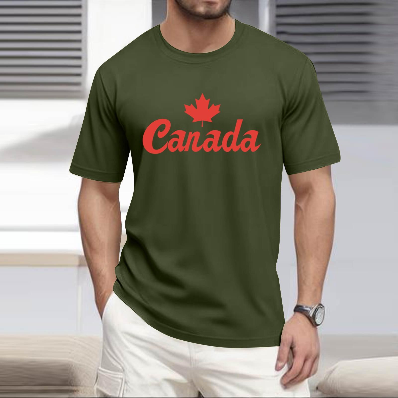 Men s -neck Casual Printed Short-sleeved T-shirt Top XXL