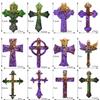 Various Styles Cross Earring Combination Keychain Silicone Mold Epoxy DIY Craft
