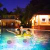 Solar Pool Lights That Float Color-Changing RGB IP 68 Waterproof Solar Pool Light Round 1800mAh UV-Resistant Auto ON/Off