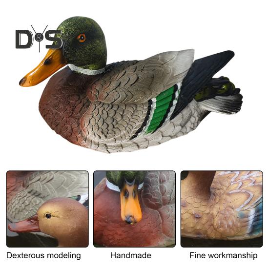 Schwimmende Entenskulptur, Entenstatue aus Kunstharz, Dekoration für Gartenteich und Pool, schwimmende Ente, Outdoor-Ornament, Geschenk für Naturliebhaber