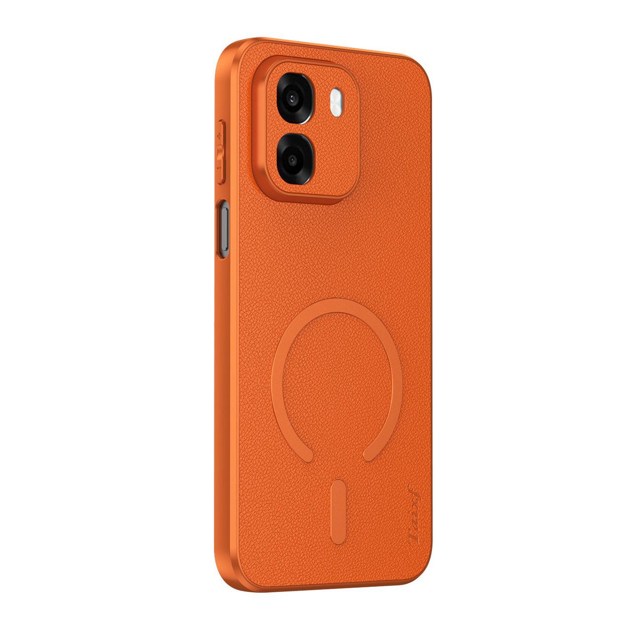 Goatskin Magnetic Suction Protective Case for Oppo A6S/A6i, Full Wrap, 5G Compatible A6S