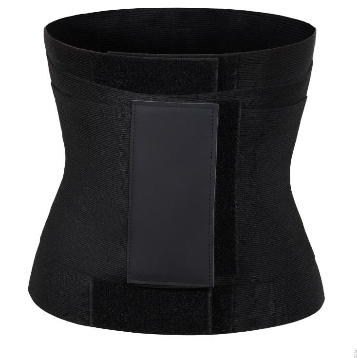 GX9605 Fashion Body Shaping Clothing Sports Abdominal Strap Waistband Tummy Wrap Women S/M чёрный