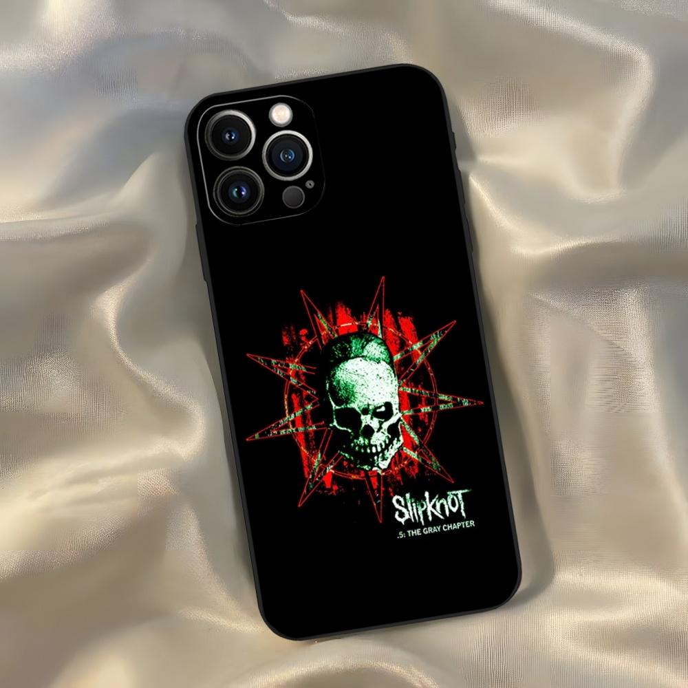 

Чехол для телефона Slipknot Популярная группа для iPhone 16 15 14 13 12 11 Pro Max Xr X Xs Mini 8 Plus SE 2022 Черный Мягкий Силиконовый Чехол iPhoneXS Max