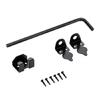 Portable Sturdy 12Inch Cane Bolts with Wide Brackets for Firm Double Door Locking In Various Weather Conditions 2 Pack