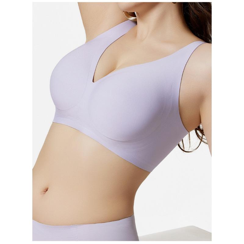 Women Plus Size Seamless Bra Push Up Support No Underwire