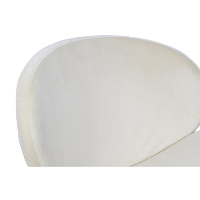 Chaise mousse métal bois (63 x 57 x 73 cm)