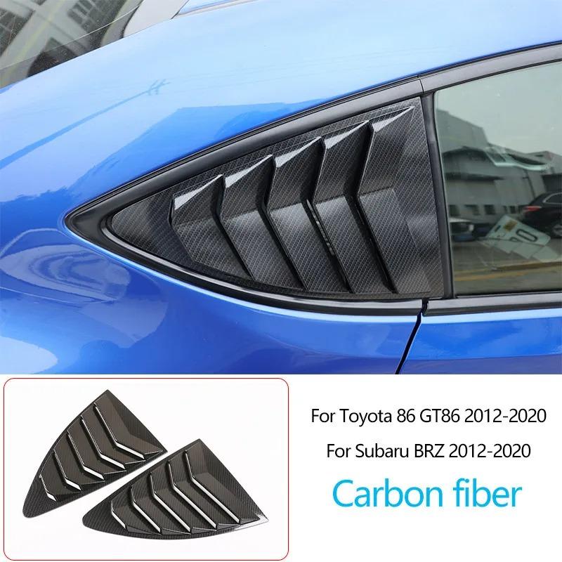 För Toyota 86/Subaru BRZ 2012-2020 ABS Kolfiber Interiörsats Instrumentbräda Mittkonsol Växelspakspanel Skydd Dekaler