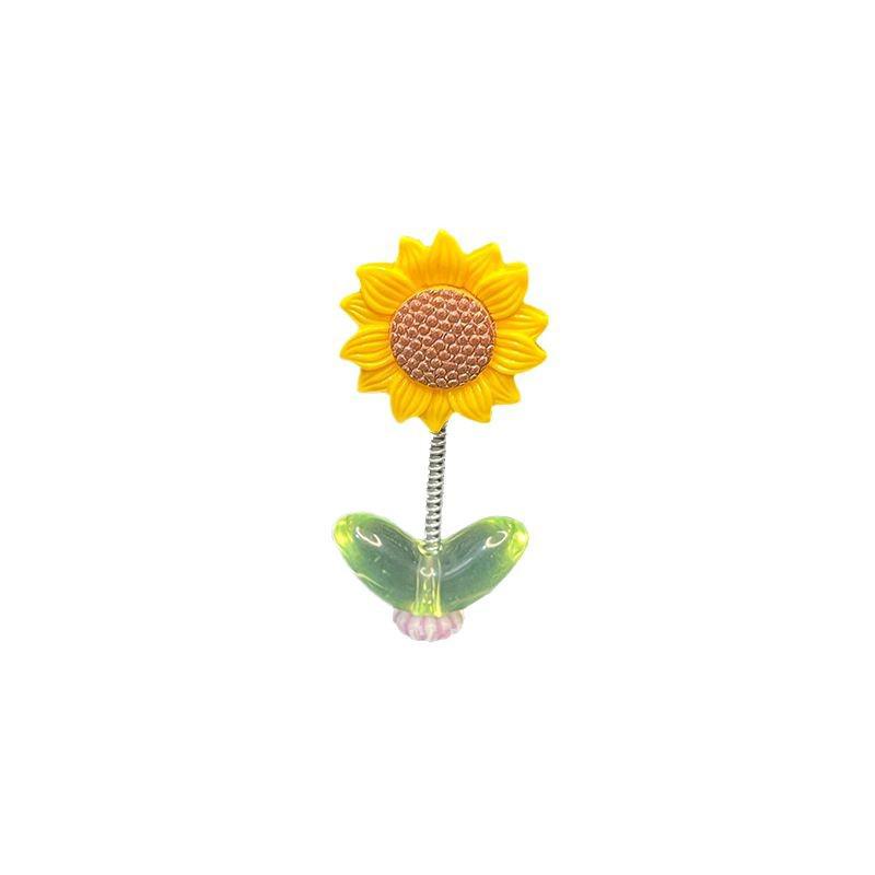 Adorable Swinging Sunflower Car Ornament for Dashboard or Rearview Mirror