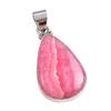 Natural Rhodochrosite Gemstone 925 Solid Sterling Silver Gift Pendant 1.50" J7w44