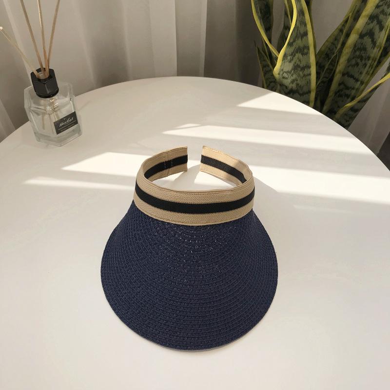 Women's Summer Straw Sun Hat - Duckbill Cap for Travel and Beach