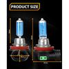 Fit For Freightliner Cascadia Commercial Truck 2008-2017 Halogen Headlight Bulbs, H11 High Beam+H11 Low Beam, High Performance Replacement Bulb, Pack