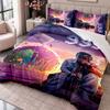 Juice Wrld 3Pcs Bedding Set Duvet Cover With Two Pillowcases For Bedroom Home Decoration