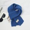 Korean Style Drawn Knitted Scarf Warm Solid Color  Soft Versatile for Couples  Students  Autumn and Winter Scarf