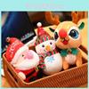 Cozy And Soft Christmas Snowman And Reindeer Plush Dolls Perfect For Festive Celebrations