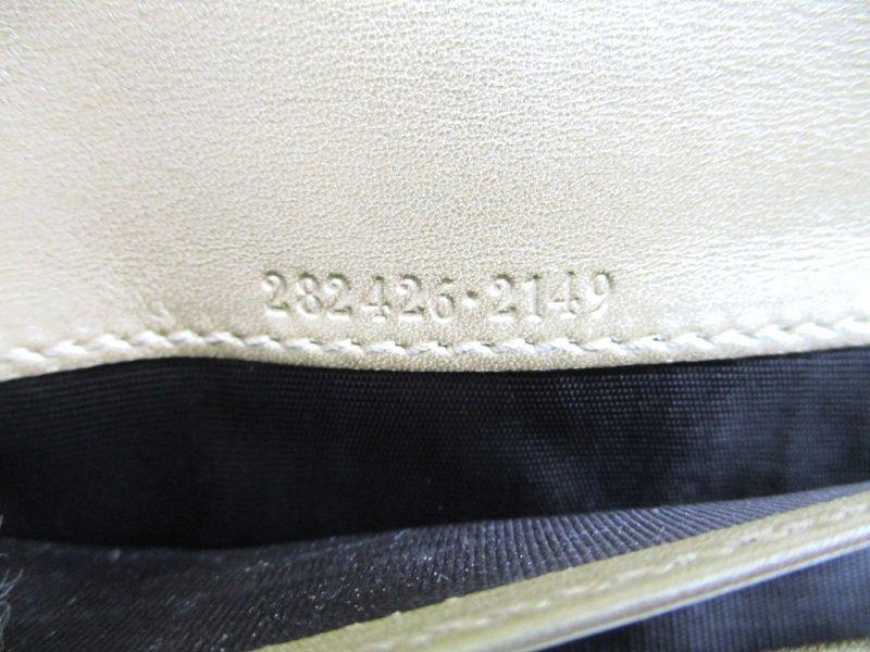 Authentic GUCCI GG Brown Canvas Beige Leather Soho Long Wallet #9499  Refurbished