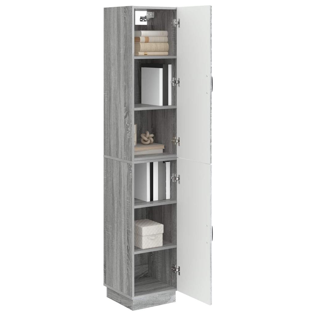 Cabinet Set 2 Pcs Grey Sonoma Particleboard