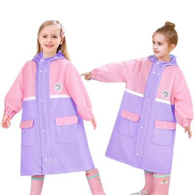 Raincoat for Compatible with School Compatible with for Elementary School Reflective Rain Rain Water Repellent Fabric [Banlan] Kids, Bags, Waterproof,