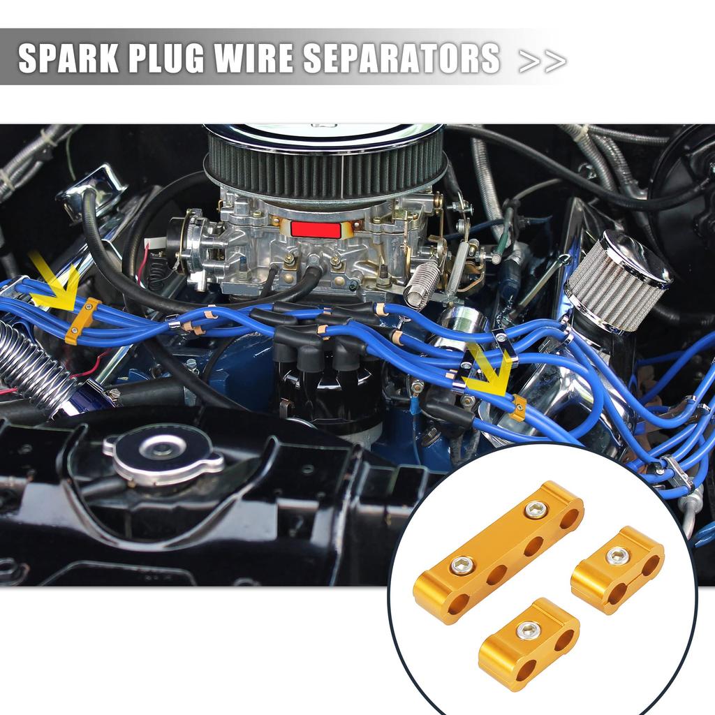 X AUTOHAUX Engine Spark Plug Wire Separator Loom Divider Organizer