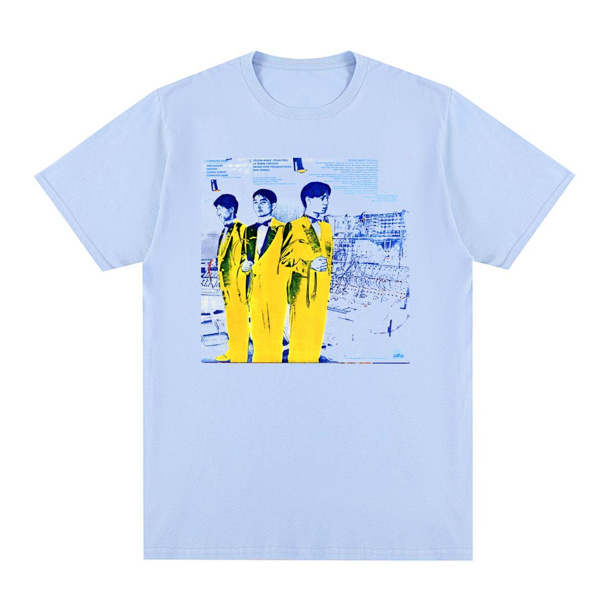 

YMO Yellow Magic Orchestra Vintage T-shirt synthpop japan kraftwerk music Cotton Men T shirt New Tee Tshirt Womens Tops 4XL