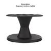 Plastic Round Hair Brush Comb Holder Display Rack Hair Styling Brush Stand Shelf AccessoriesBlack