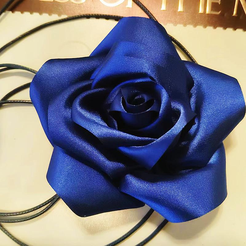 Flower Choker Necklace for Women,Big Rose Flower Chokers, Floral Choker Necklace for Party Bride Wedding Party Summer Necklaces…