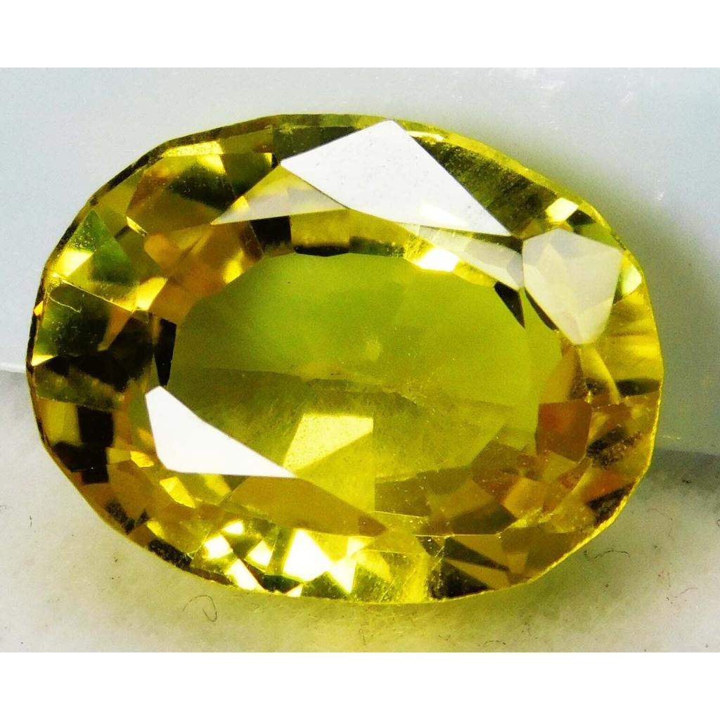 Beautiful Loose Gemstones Yellow SAPPHIRE 8.00 Ct NATURAL Oval Cut CERTIFIED
