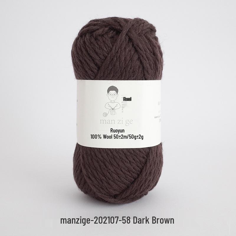 100% reine Wolle Grobgarn zum Handstricken von Mänteln, Schals und Pullovern - 5 mm dick