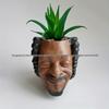 Black Portrait Face Pot: Succulent Planter & Pen Holder - Ideal Mother's & Children's Day Gift
