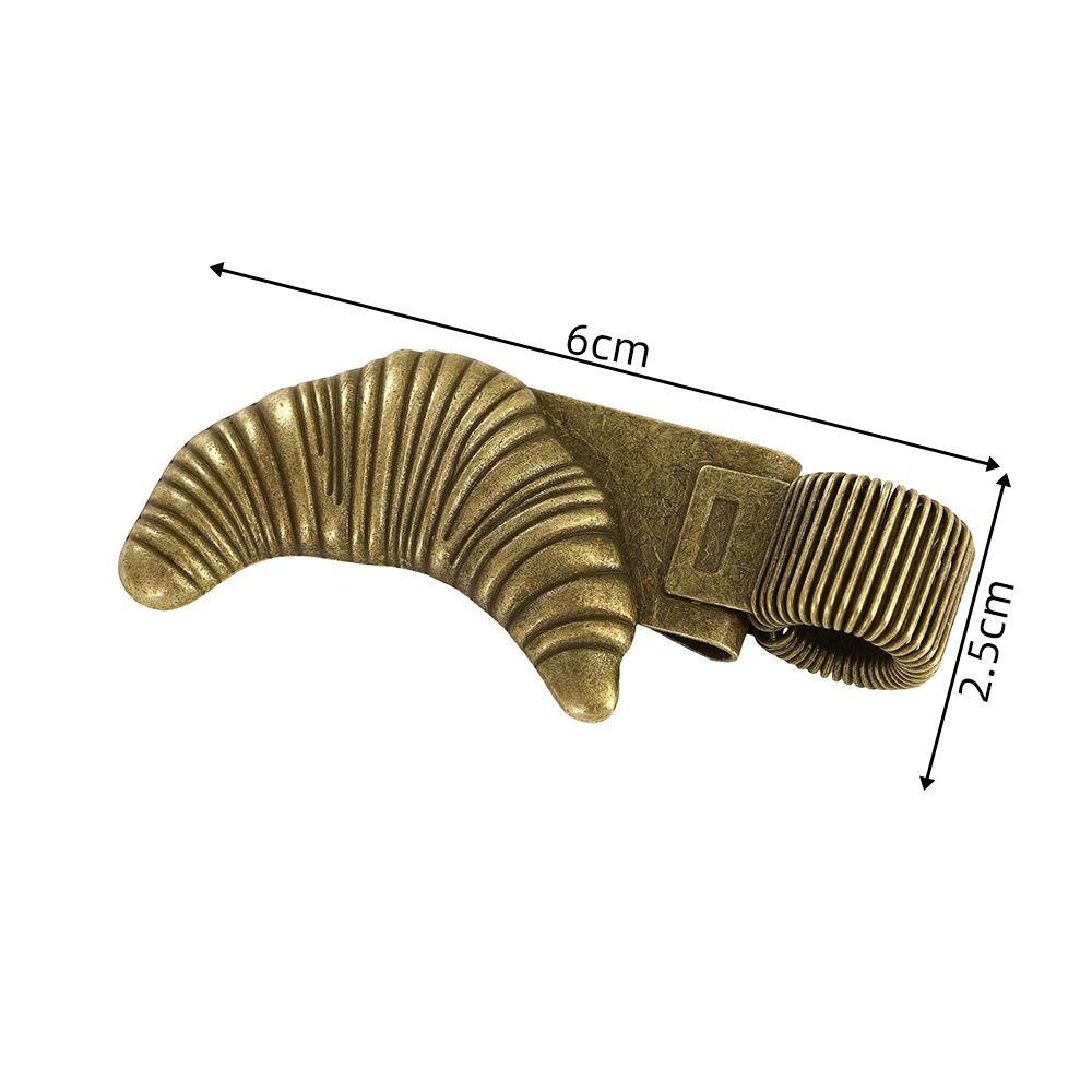 Elegant Metal Pen Clip Holder Croissant Shape Loop Pen Organizer Portable Bakery Pen Clip Office