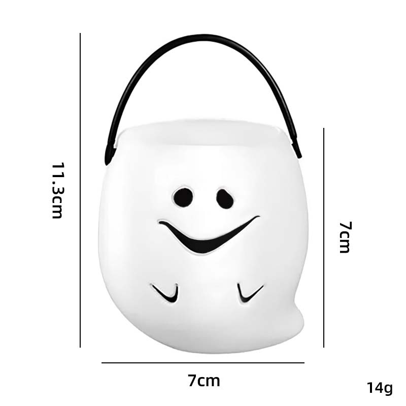10pc Halloween Candy Bucket Pumpkin Bucket Portable Basket Kids Favor Trick Or Treat Bucket Halloween Party Decoration Supplies