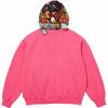 Supreme Patches Zip Up Hooded Sweatshirt Magenta