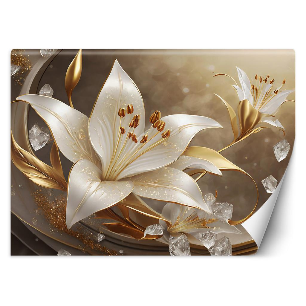 Wallpaper Golden glamour flower