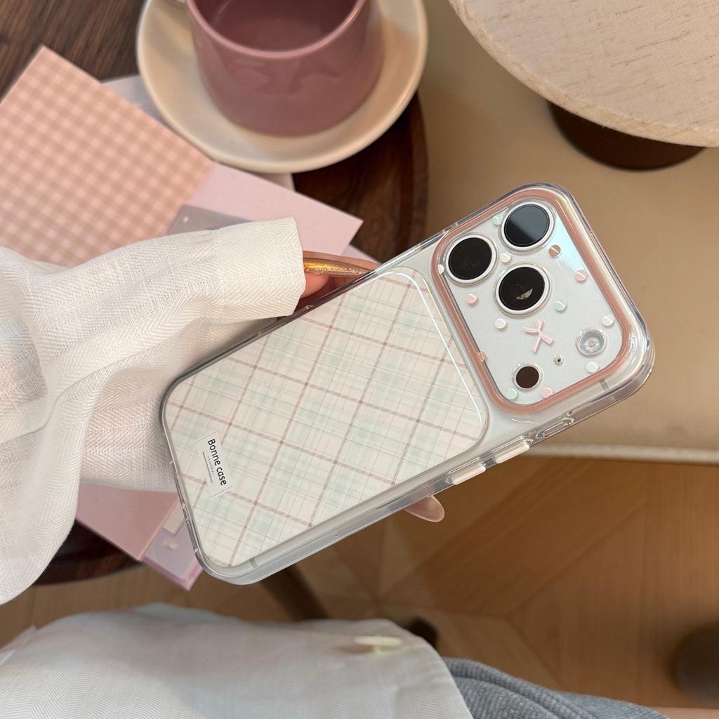 Niche Girl's Diamond-patterned Apple17pro Phone Case iphone16Transparent14All Inclusive15Applicable17Korean Style