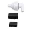 Aquarium Water Outlet Connector Set Plastic Noise Reduction Prevent Backflow Water Outlet Pipe Hose Adapter Set