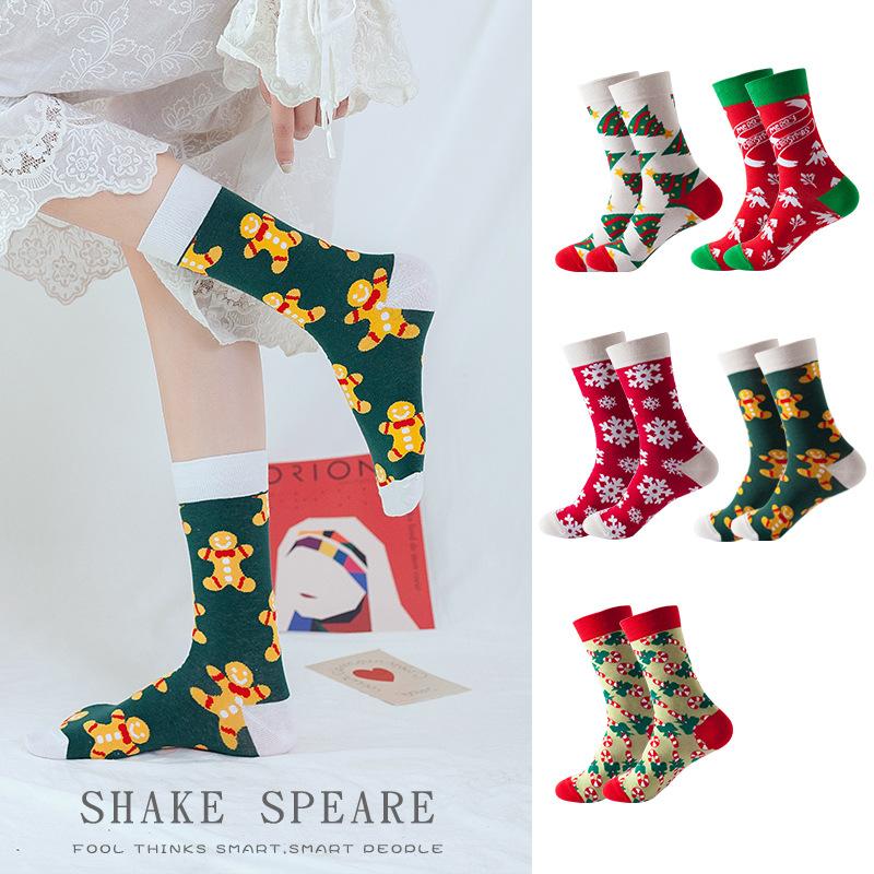 Christmas Socks Autumn/Winter Trendy Socks Mid Socks Christmas Socks