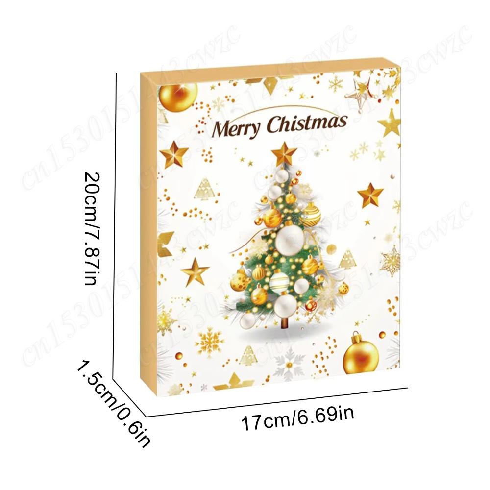Jewelry Kit Christmas Countdown Calendar Fashion Bracelet Necklace Ring Earrings 24 Days Xmas Advent Calendars Gifts For Girls