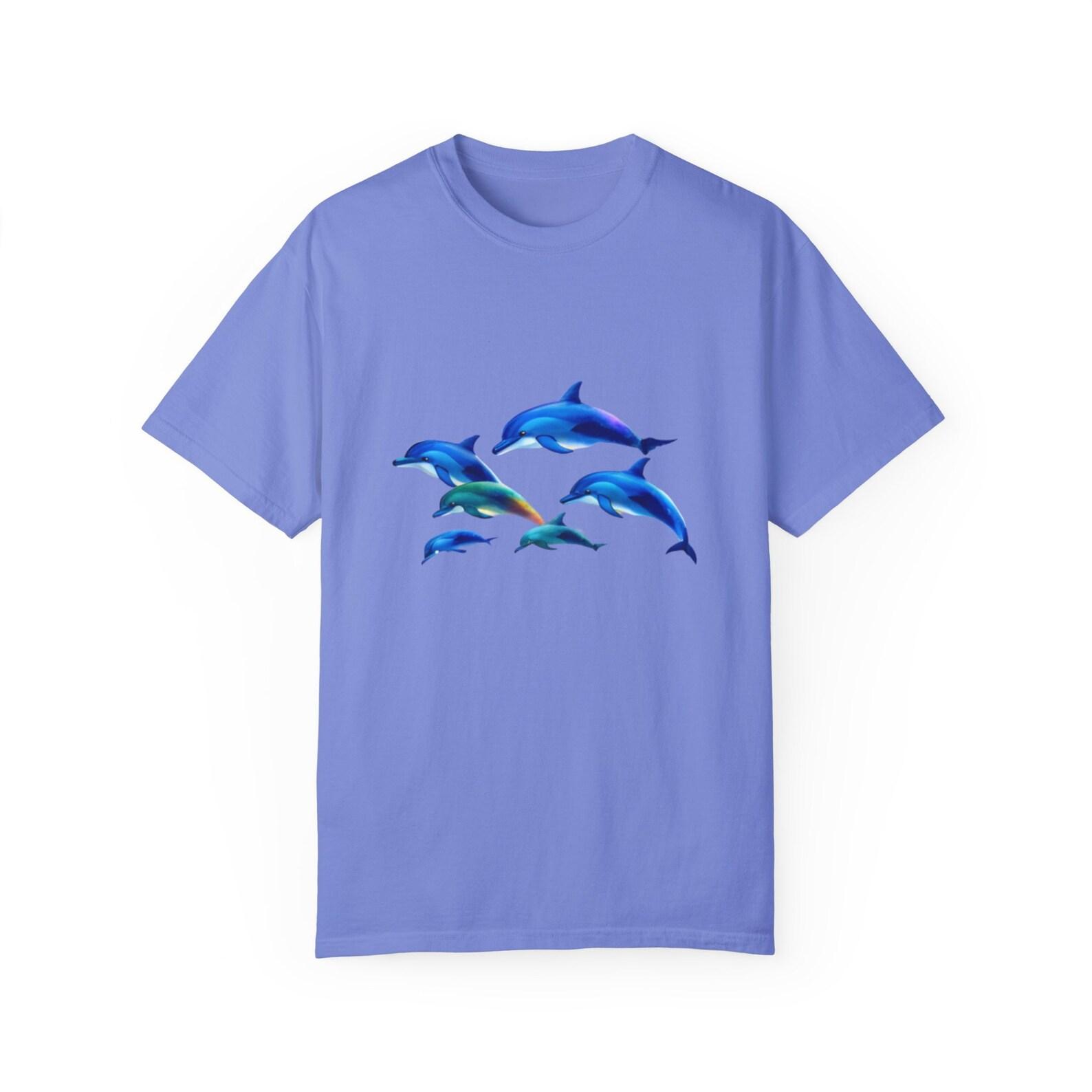 Dolphins Unisex Garment-Dyed T shirt 4XL