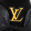 Excellent LOUIS VUITTON Low cut sneakers Luxembourg black leather 8.5 1A9JD4 Used