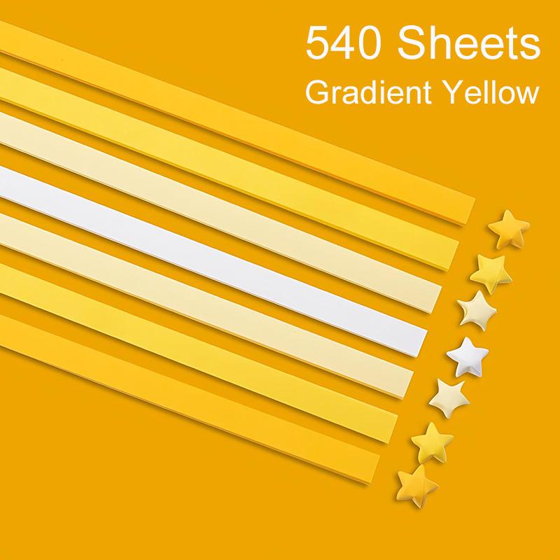 540Sheets/Set Double Sided Color Origami Stars Paper Folding Lucky Star Birthday Festival Party DIY Handmade Decoration Gift ZYF