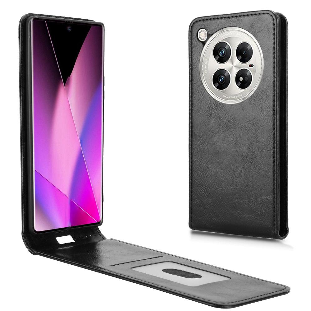 Skórzane etui z klapką do Infinix Zero 40 5G / 4G z klapką w górę i w dół, wytrzymała obudowa ze skóry PU