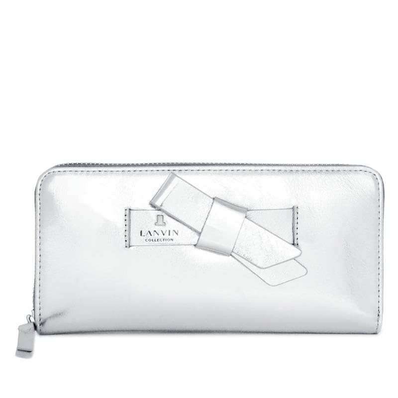 Lanvin Коллекция Лацкан Люкс Сумка Кошелек 65-6632 Женский Серебристый