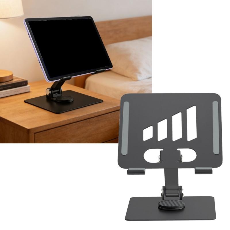 Tablet Holder Stand 360 Degree Rotatable Portable Foldable Desktop Bracket Support For Tablet Laptop Desktop Holder
